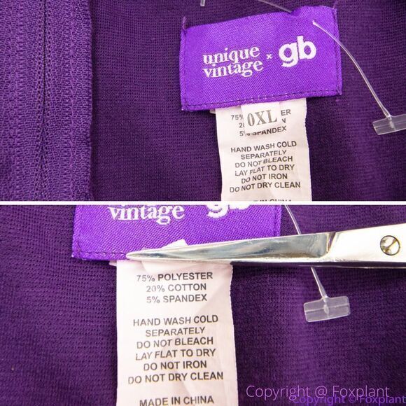 Unique Vintage Gwynnie Bee Purple Ice Cream Cone Fit And Flare Dress, 0XL - Picture 12 of 16